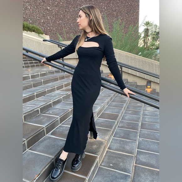 Perry Ellis by Marc Jacobs Vintage 1993 Grunge Collection Cutout Dress - Picture 4 of 13